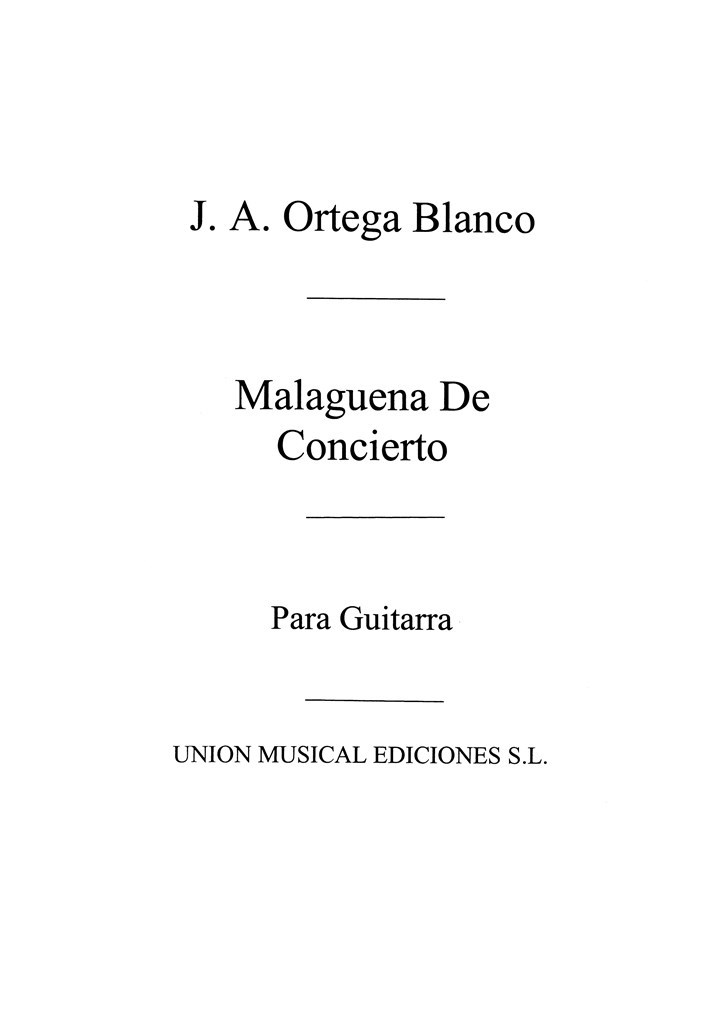 Malaguena De Concierto